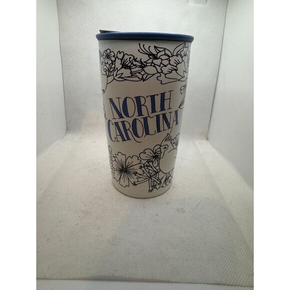Starbucks North Carolina 12 Oz Ceramic Travel Mug With Lid - Picture 1 of 7